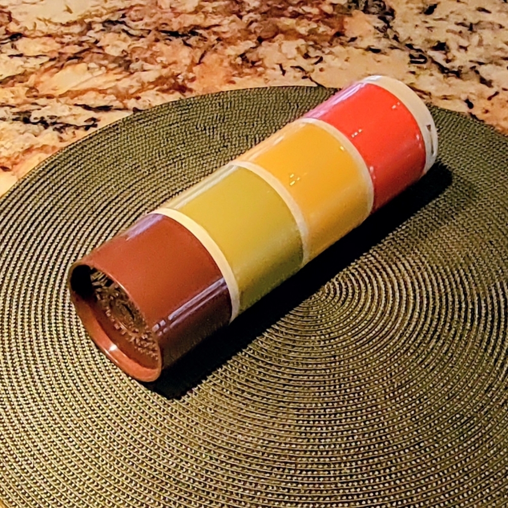 Tupperware Stacking Spice Shakers in Orange, , Olive Green, Yellow, Brown Retro - Picture 11 of 11